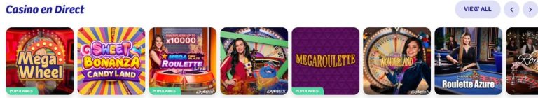 Playojo Casino jeux live